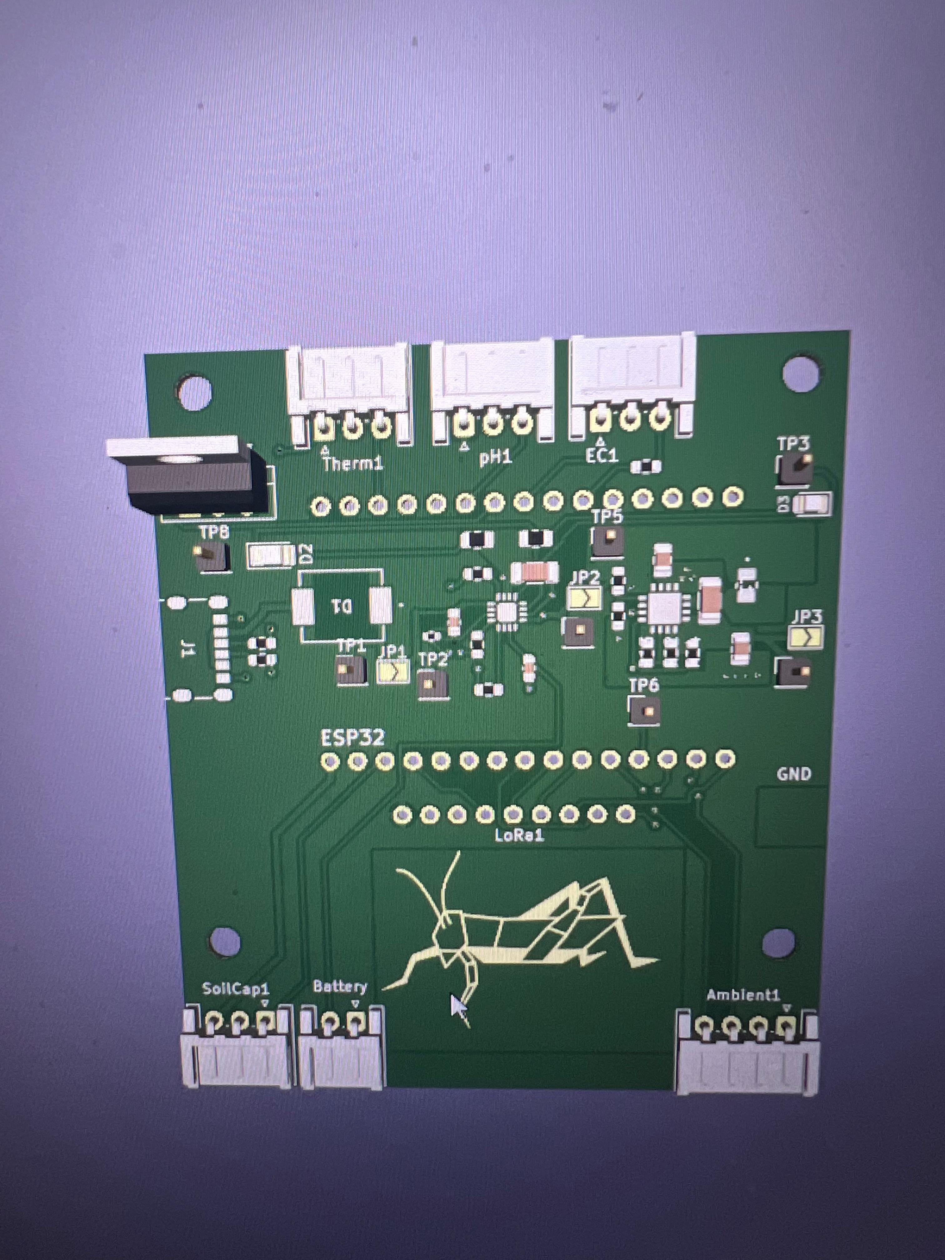 PCB with components